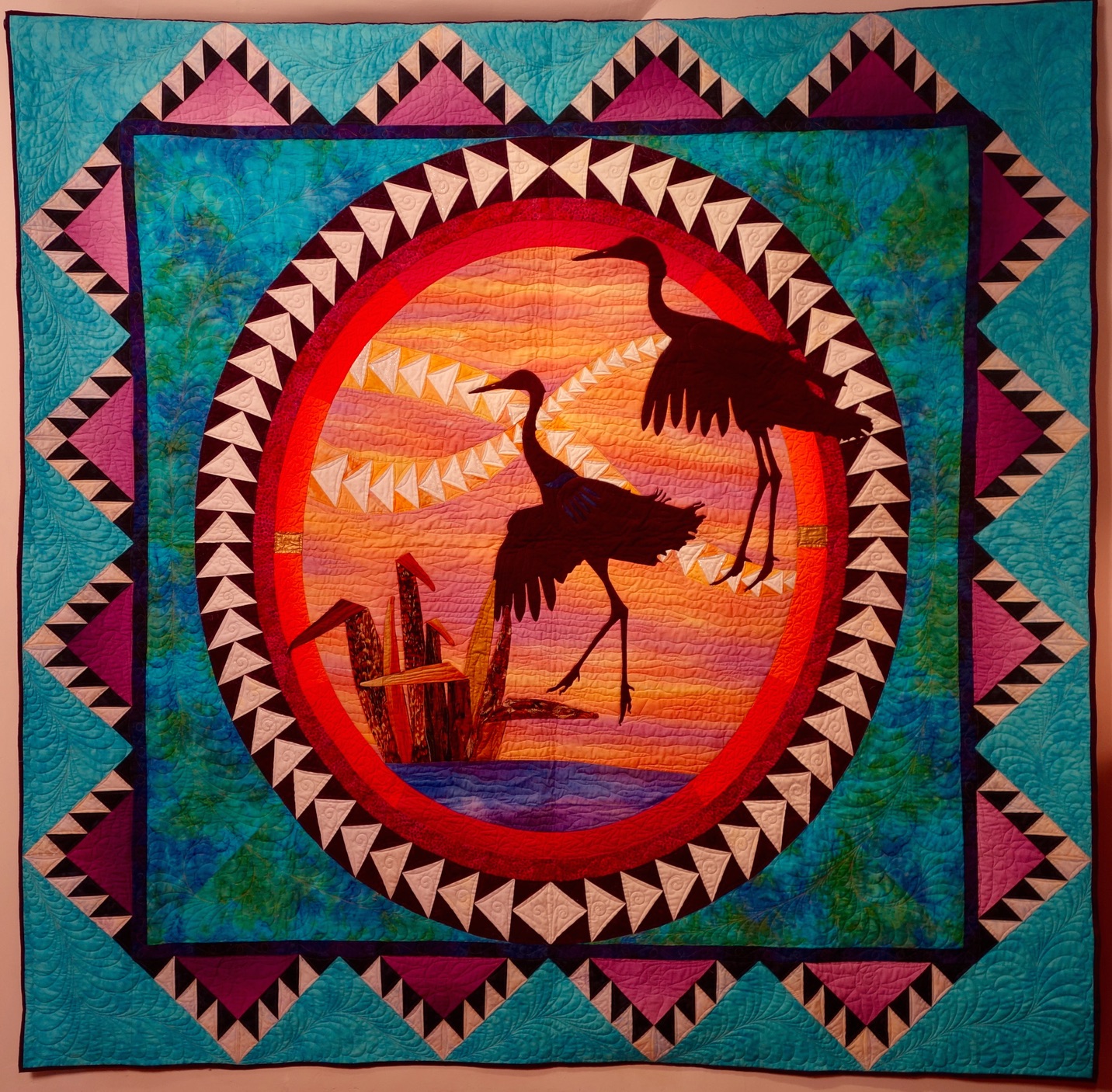 "Festival of the Cranes #24" by Gail Garber