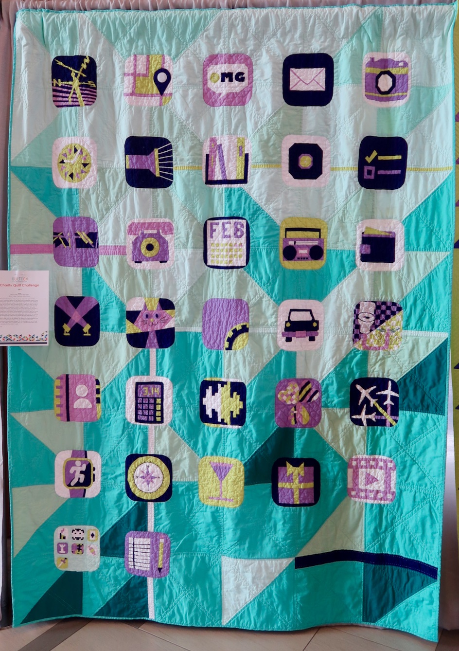 "Home" by the Silicon Valley Modern Quilt Guild