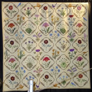 Joyce Saia has fashioned a quilt after one made by William Morris&acute; wife.